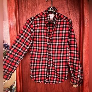 Orange and blue fall flannel💙🍂